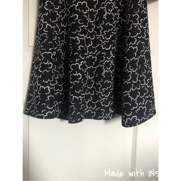 L.K. Bennett Mortimer Black and Cream Floral Shirt Dress - Picture 12 of 16